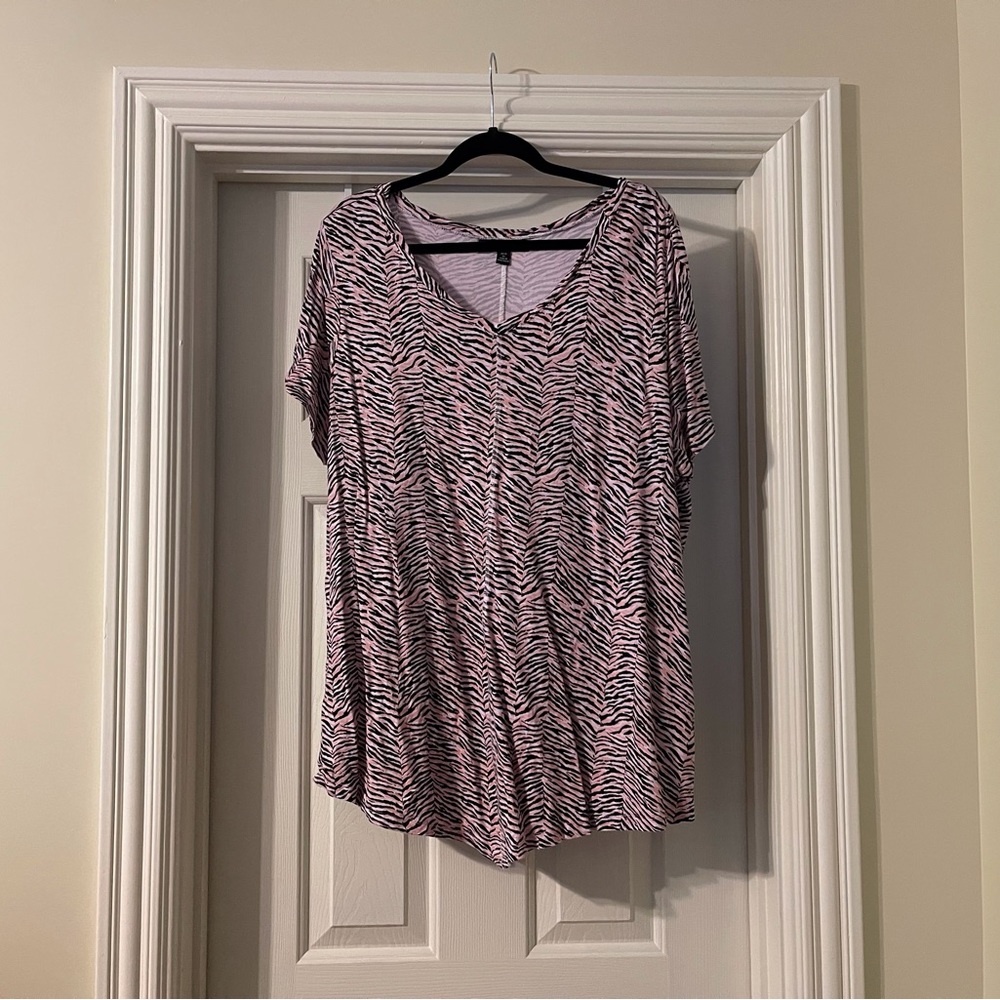 Ellos plus size tiger print tunic